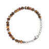 Steel & Barnett Terracotta Gemstone Adjustable Beads Bracelet (Fits S-XL)