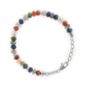 Steel & Barnett Cyrus Gemstone Adjustable Beads Bracelet (Fits S-XL)