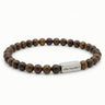 Steel & Barnett Matt Bronzite Gemstone Beads Bracelet (Size S)
