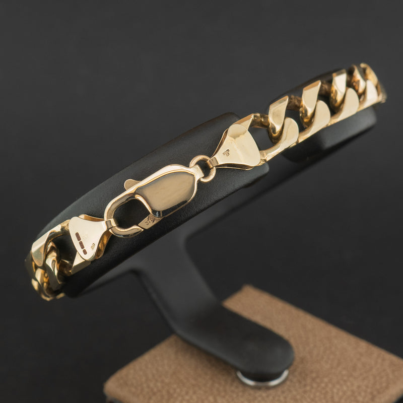9ct Yellow Gold 7.75 Inch Heavy Chain Bracelet 20.7g