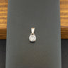 9ct White Gold 0.6ct Diamond Pendant 0.75g
