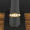 18ct Yellow Gold 0.29ct Three Stone Diamond Ring 3.4g Size S