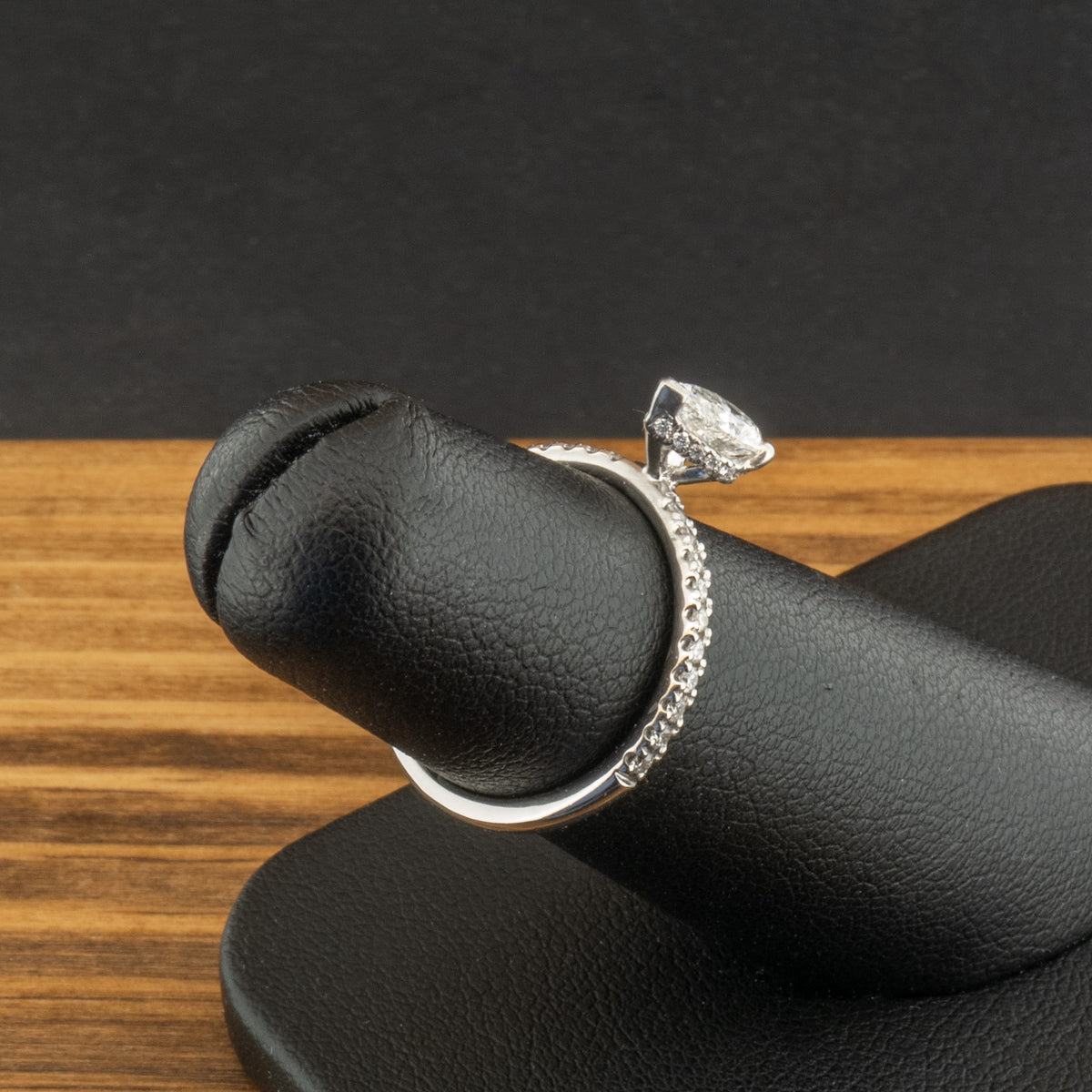 Platinum 0.5ct GIA Certificated Hidden Halo Diamond Ring Size I 2.7g