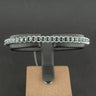18ct White Gold 3ct Blue Diamond 7 Inch Tennis Bracelet 15.6g