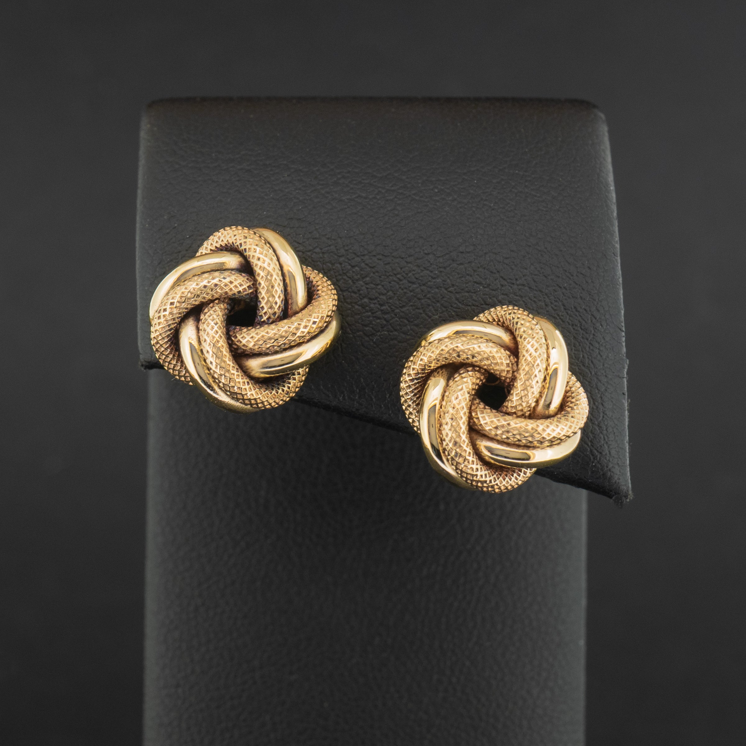 9ct Yellow Gold Knot Earrings 3.0g