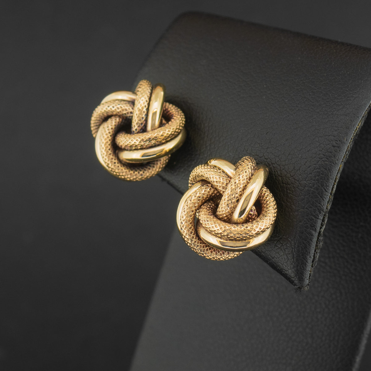 9ct Yellow Gold Knot Earrings 3.0g