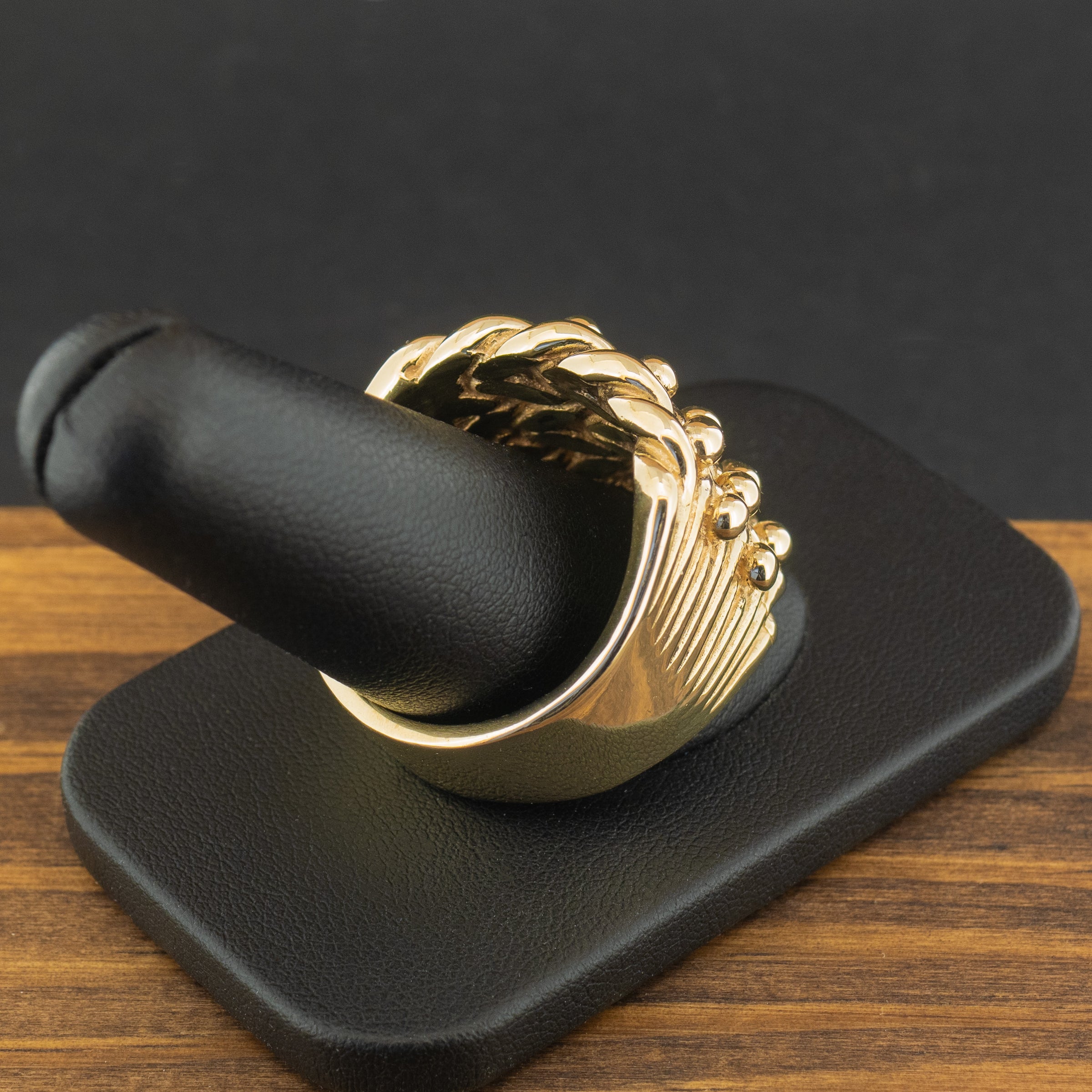 9ct Yellow Gold 5 Row Keeper Ring Size Z+2.5 33.4g