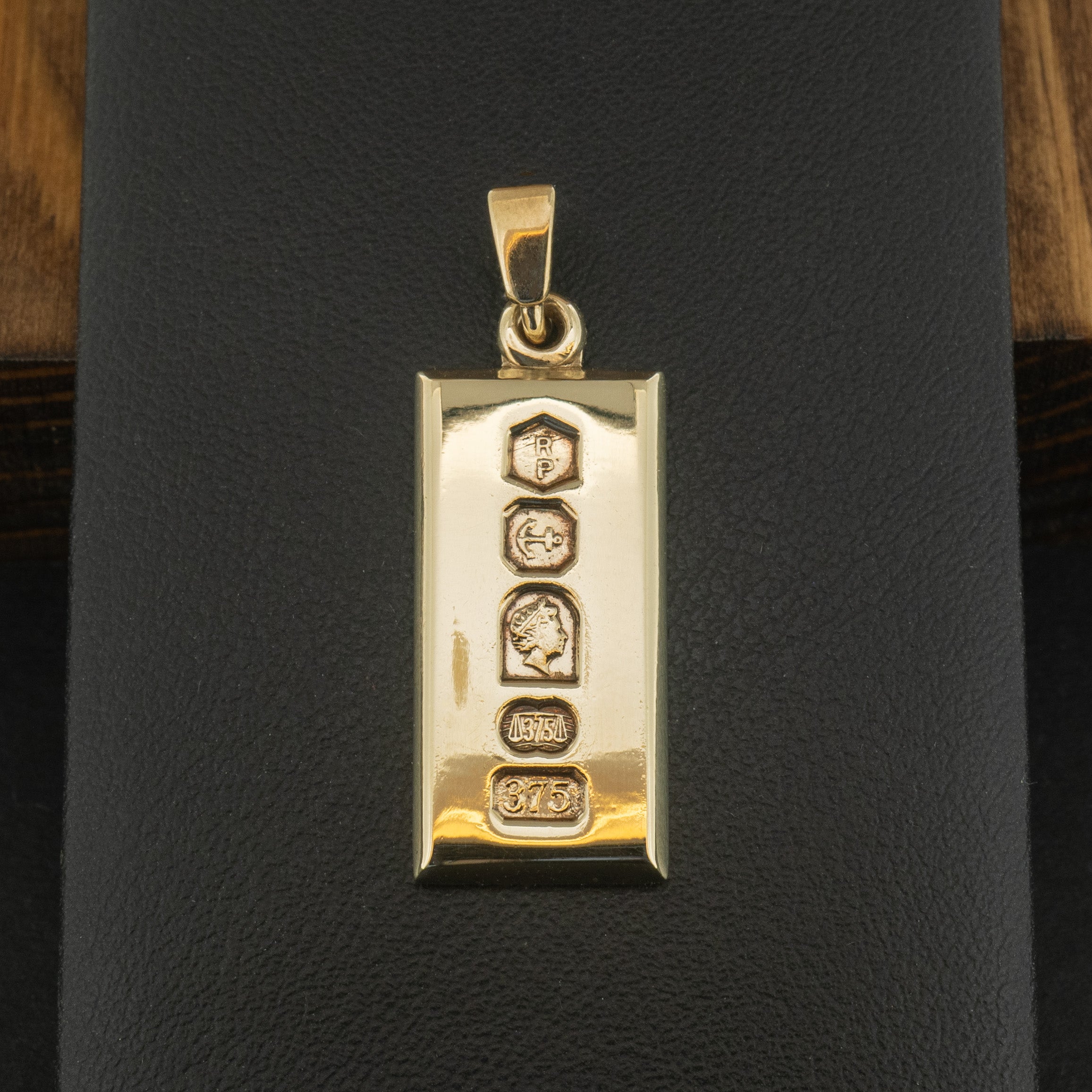 9ct Yellow Gold Ingot Pendant 7.8g