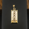 9ct Yellow Gold Ingot Pendant 7.8g