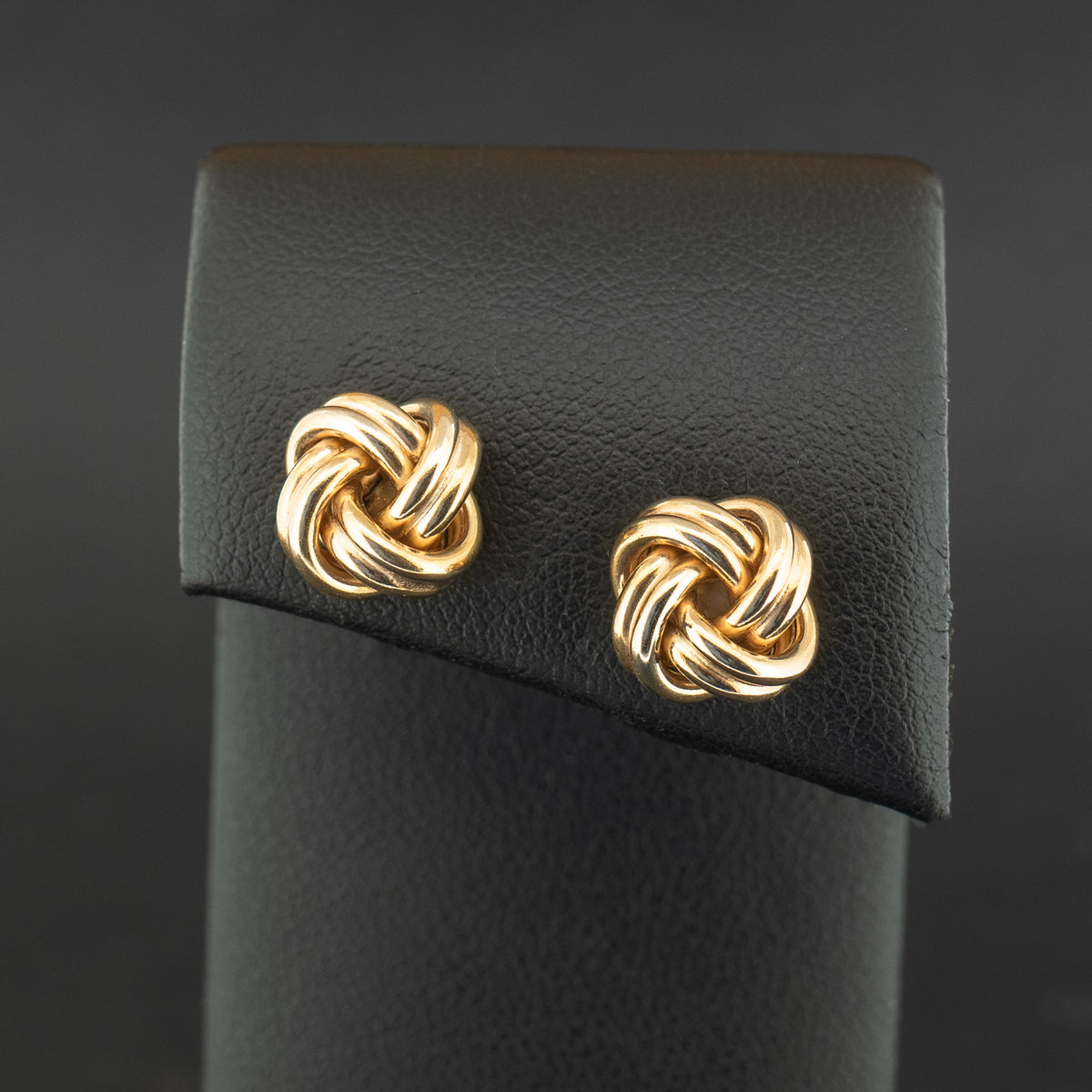 9ct Yellow Gold Knot Stud Earrings 3.1g