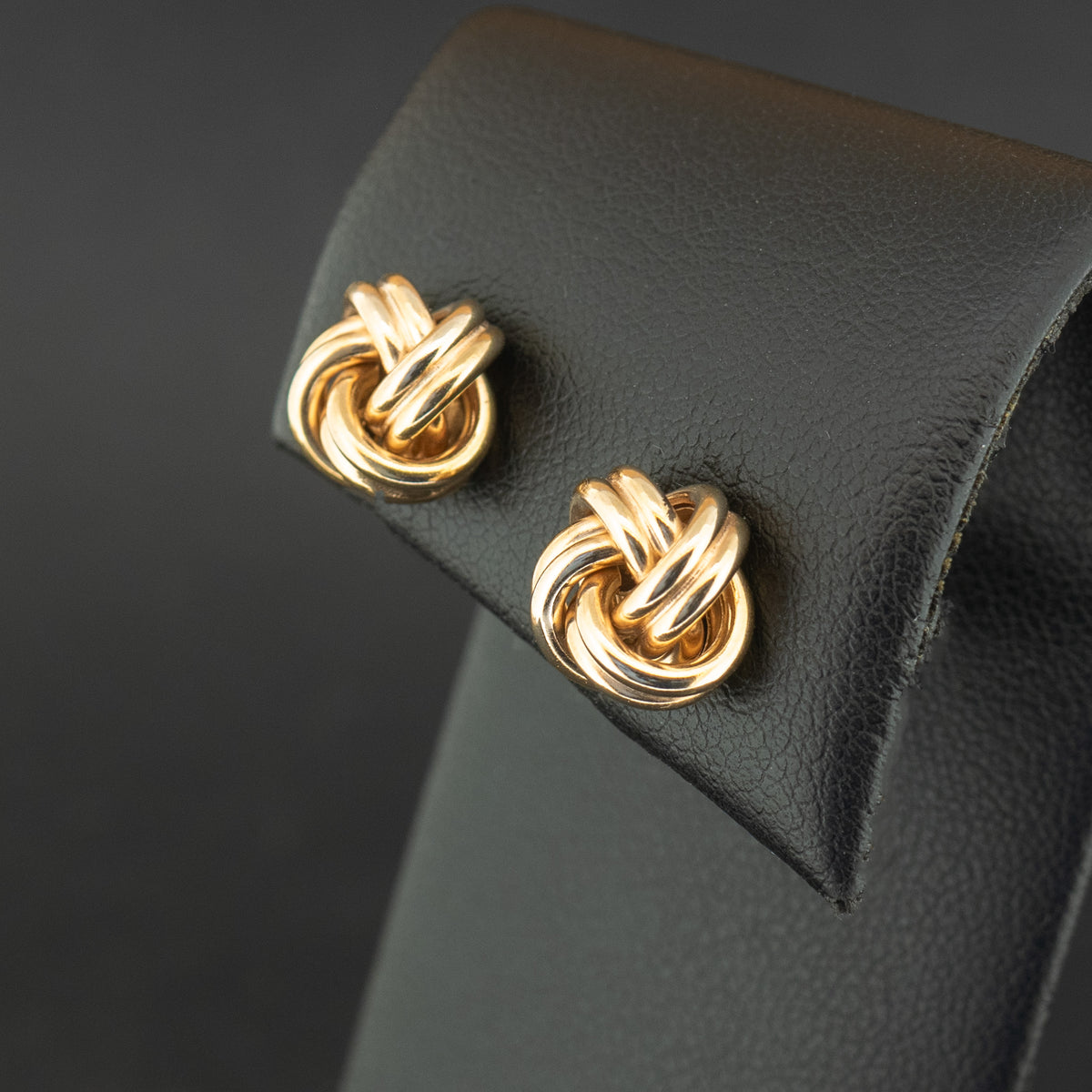 9ct Yellow Gold Knot Stud Earrings 3.1g