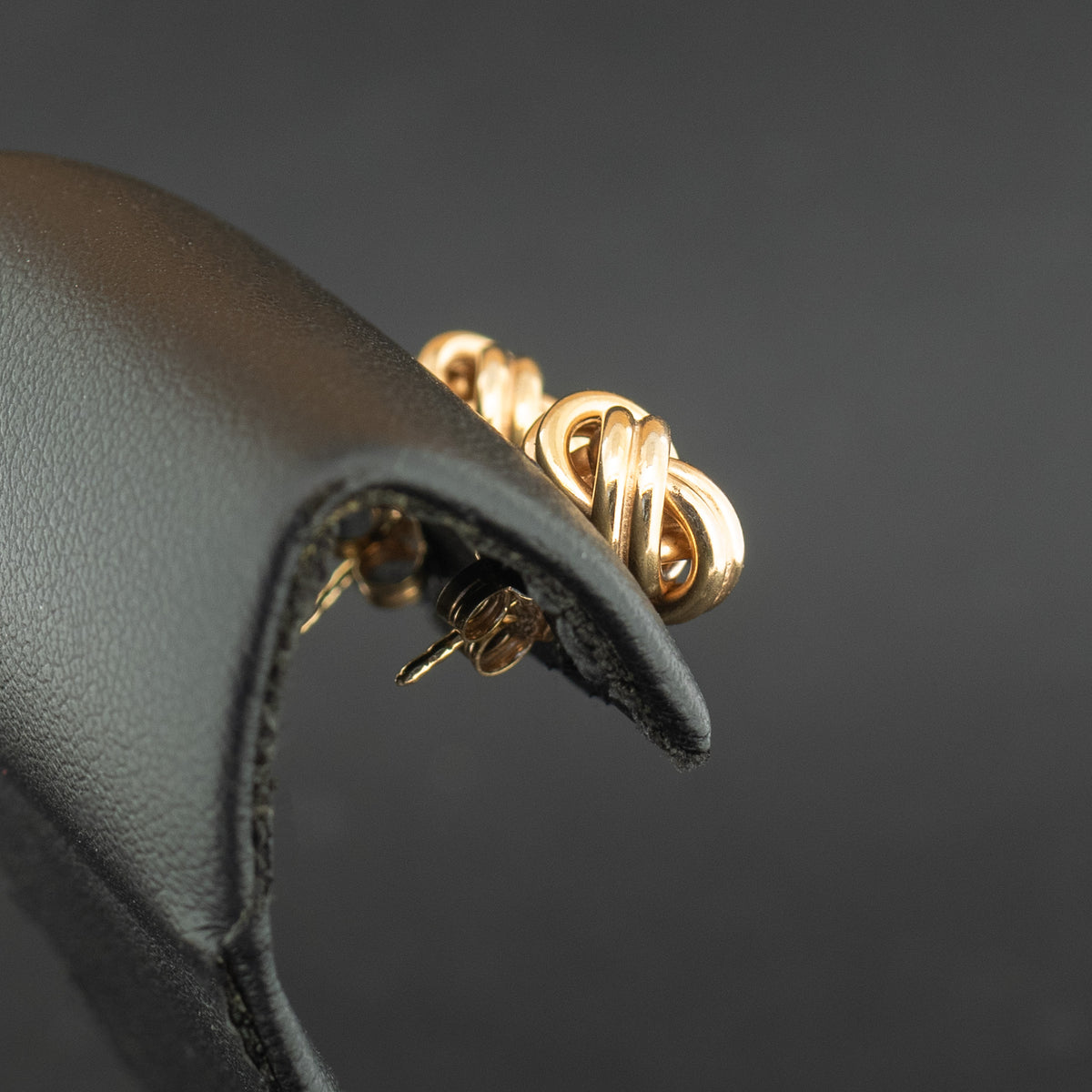 9ct Yellow Gold Knot Stud Earrings 3.1g