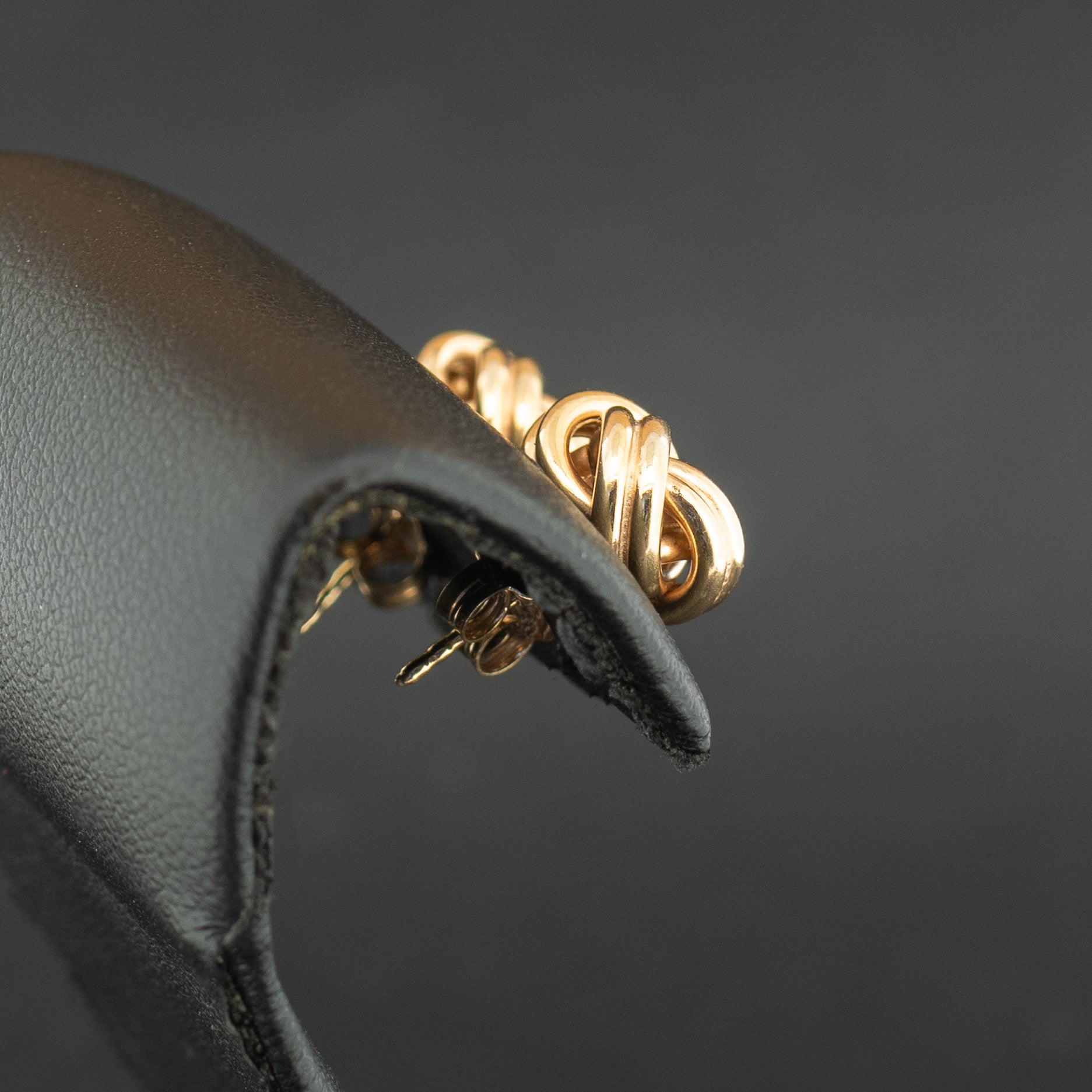 9ct Yellow Gold Knot Stud Earrings 3.1g
