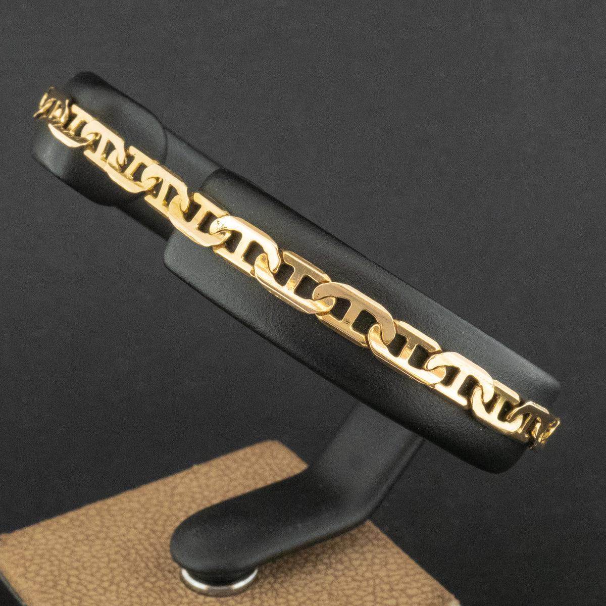 18ct Yellow Gold 7.5 Inch Mariners Chain Bracelet 6.7g