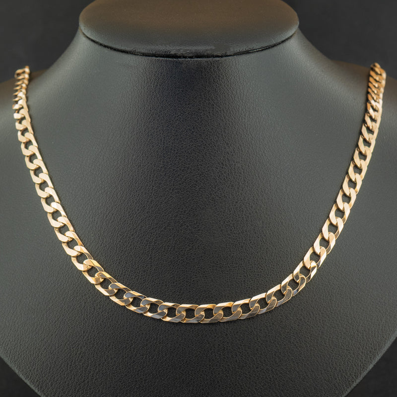 9ct Yellow Gold 24 Inch Curb Chain Necklace 18.3g