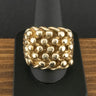 9ct Yellow Gold Five Row Keeper Ring Size Z 1/2 39g