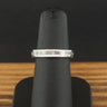 9ct White Gold Baguette Cut Diamond Channel Set Half Eternity Ring 3.6g Size J
