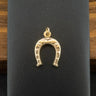 9ct Yellow Gold Horse Shoe Charm Pendant 1.5g
