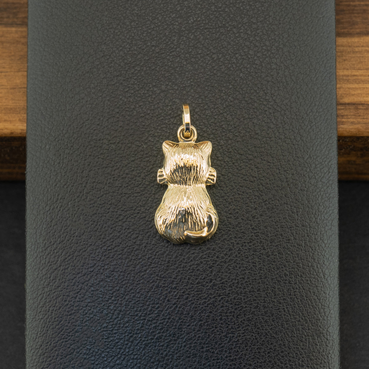 9ct Yellow Gold Cat Charm 0.5g