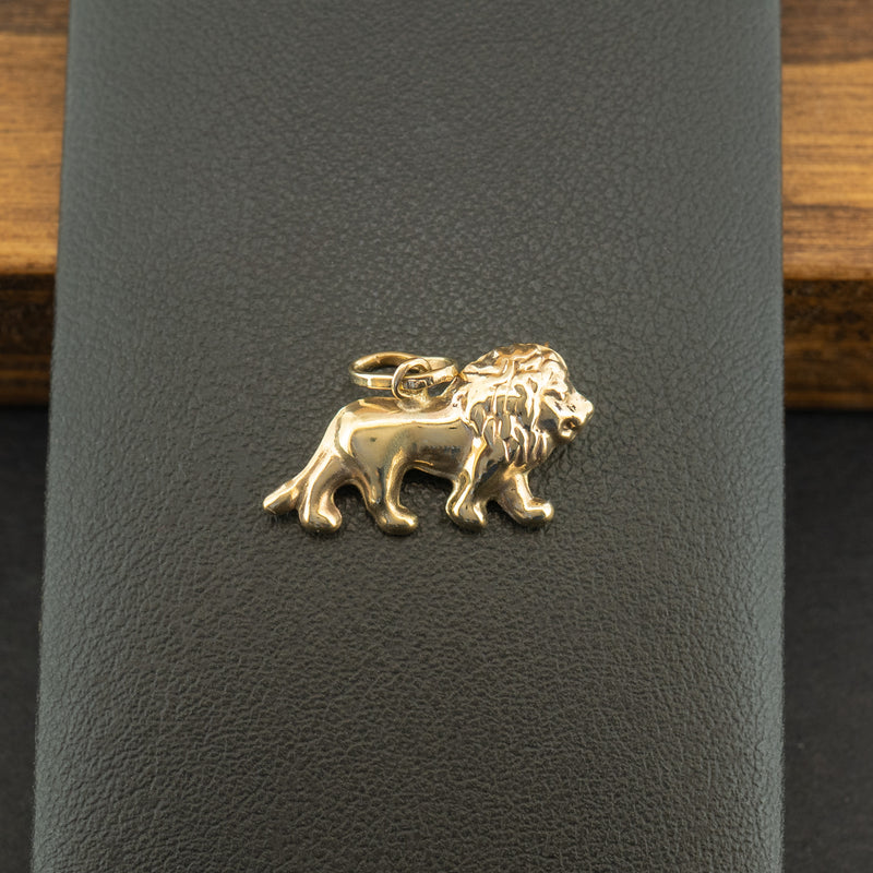 9ct Yellow Gold Lion Charm 0.8g