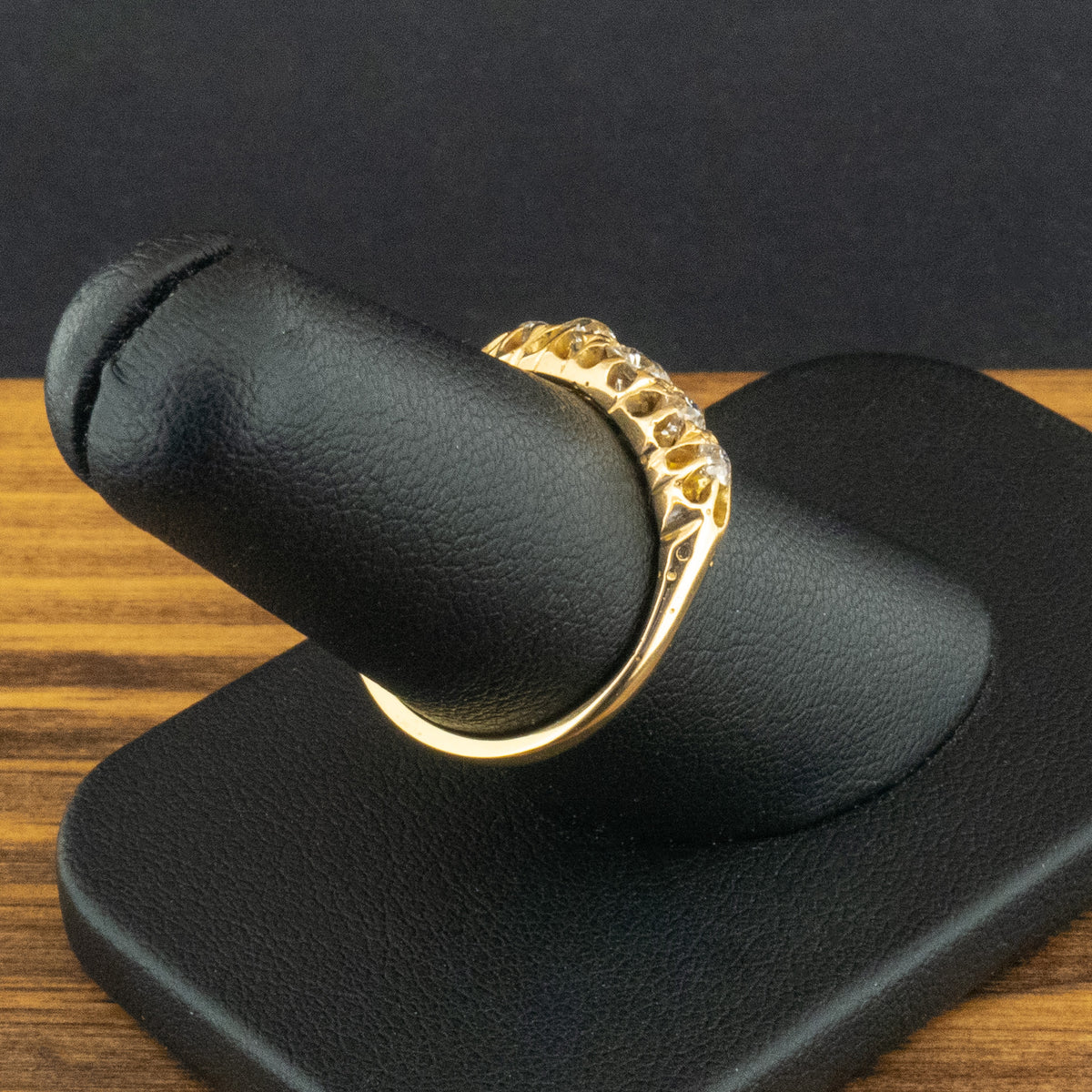 18ct Yellow Gold Old Cut Diamond Ring Size O 3.1g