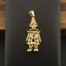 9ct Yellow Gold Gemstone Clown Pendant 3.8g