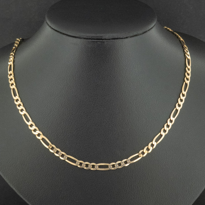 9ct Yellow Gold 24 Inch Figaro Chain Necklace 12.2g