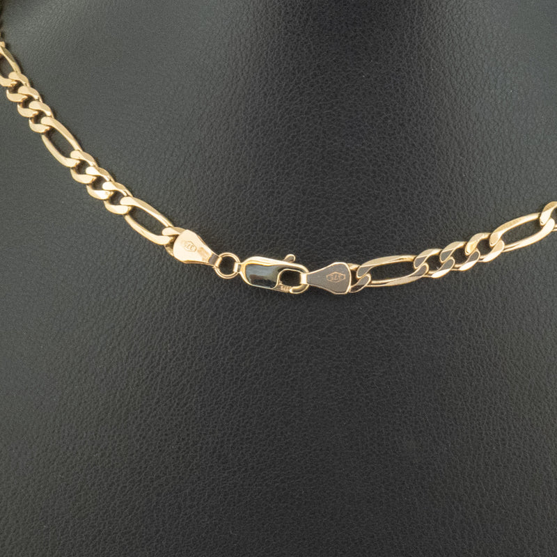 9ct Yellow Gold 24 Inch Figaro Chain Necklace 12.2g
