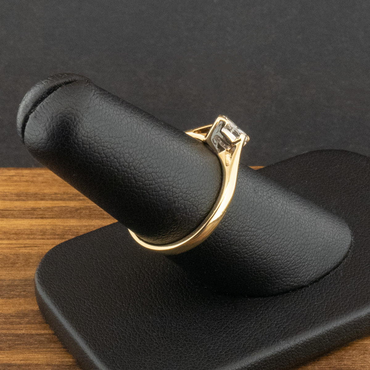 18ct Yellow Gold 0.5ct Solitaire Diamond Ring Size N 3g