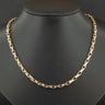 9ct Yellow Gold 15 Inch Filed Link Chain Necklace 13.4g