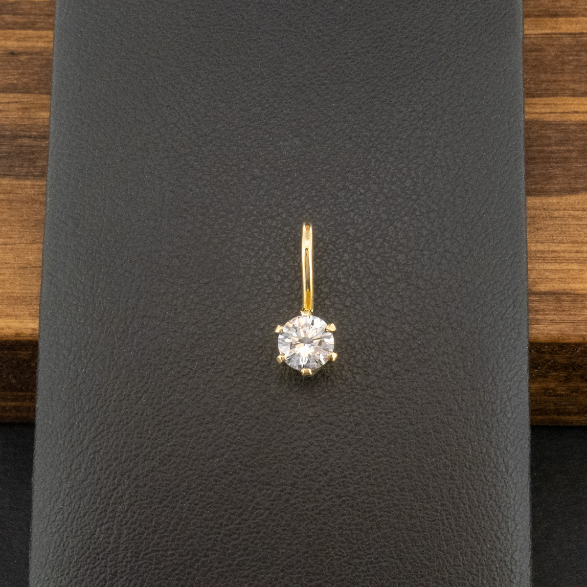18ct Yellow Gold 0.5ct Diamond Pendant 0.9g