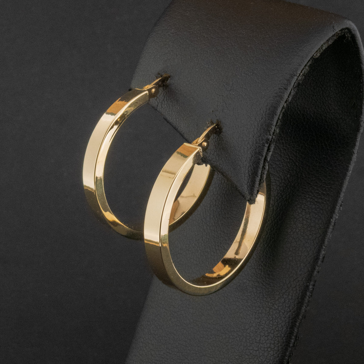9ct Yellow Gold Hoop Earrings 2.6g