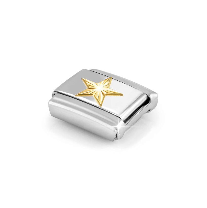 Nomination Star 18ct Gold and Stainless Steel Composable Charm