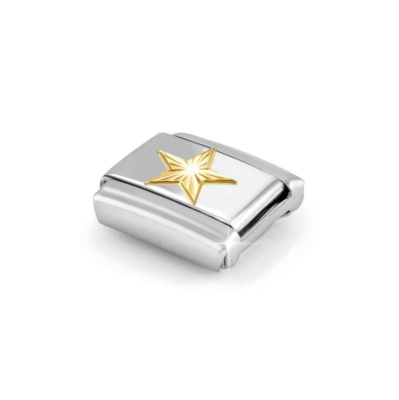 Nomination Star 18ct Gold and Stainless Steel Composable Charm