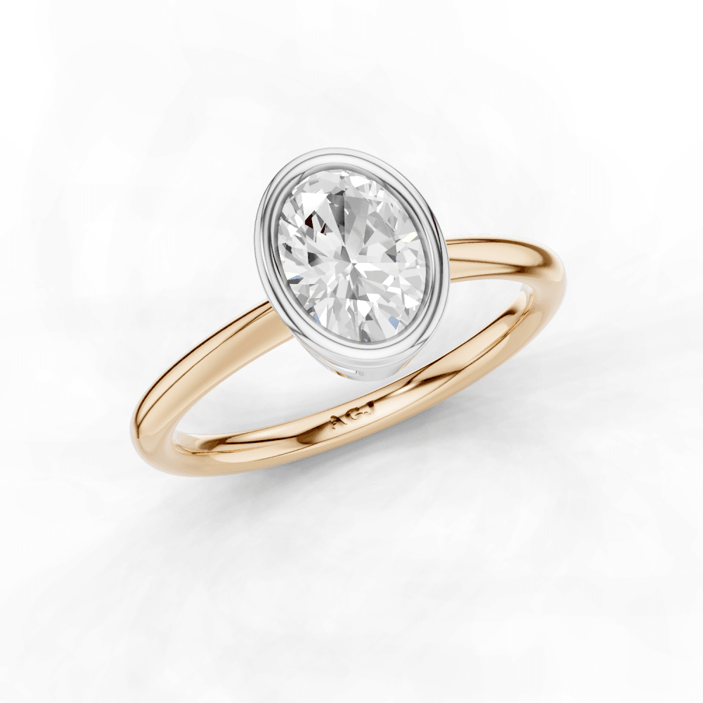18ct White and Rose Gold