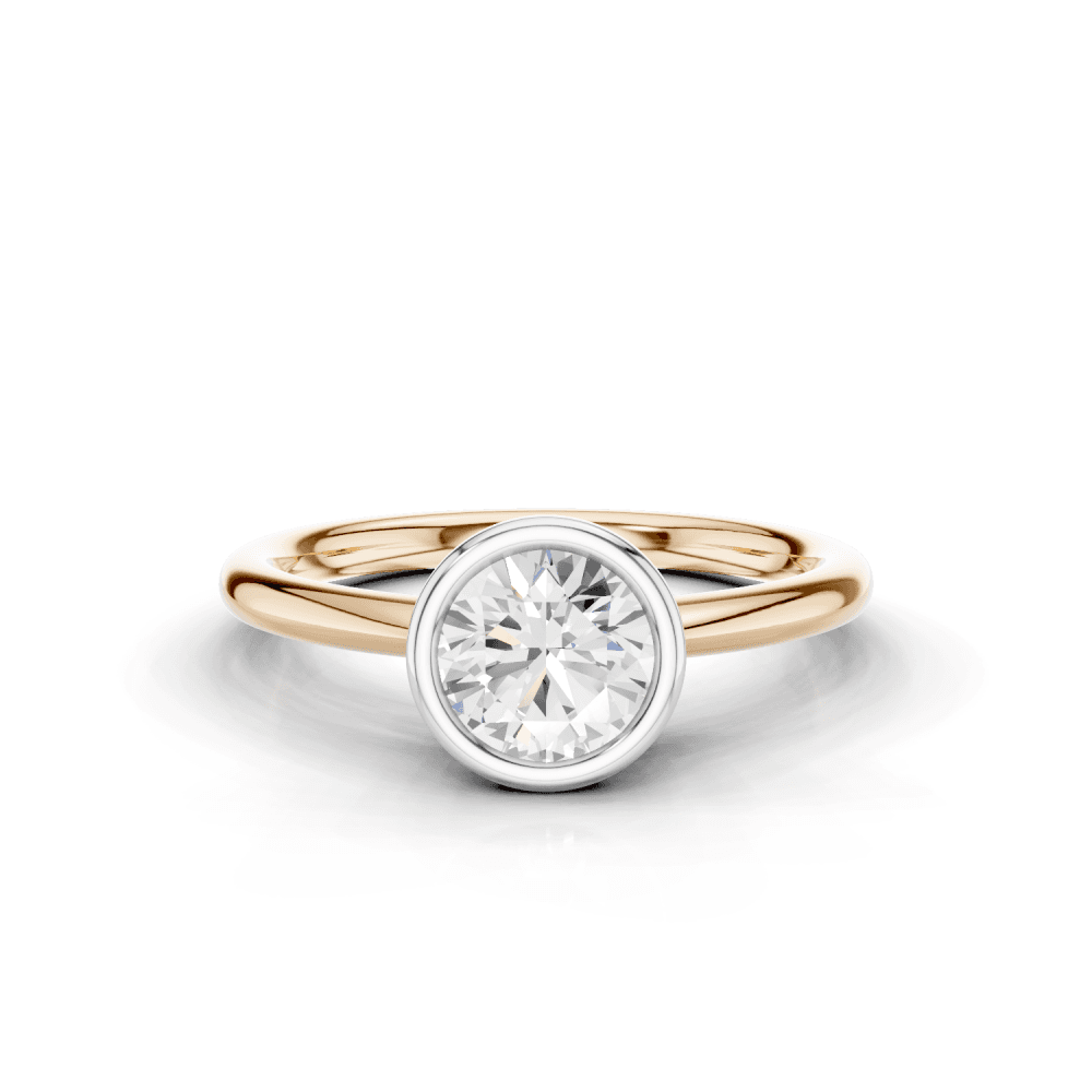18ct White and Rose Gold