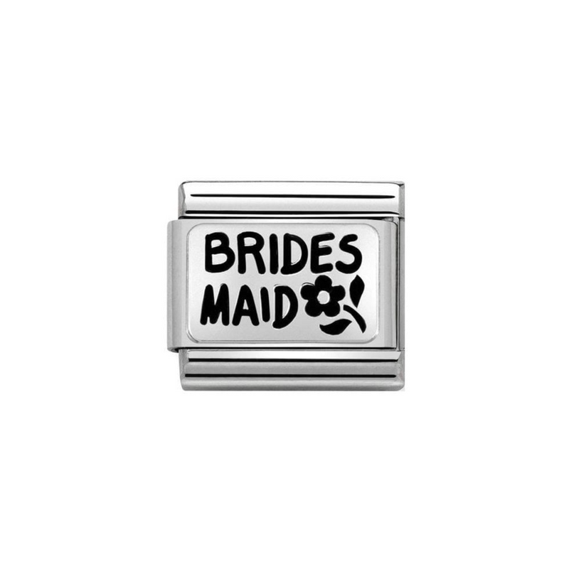 Composable Classic PLATES OXIDIZED steel and 925 sterling silver 49 BRIDES MAID