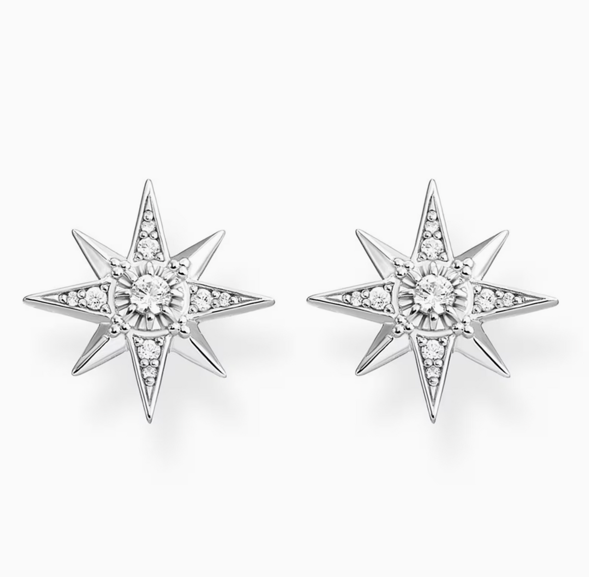 Thomas Sabo Cubic Zirconia Cosmo Star Stud Earrings