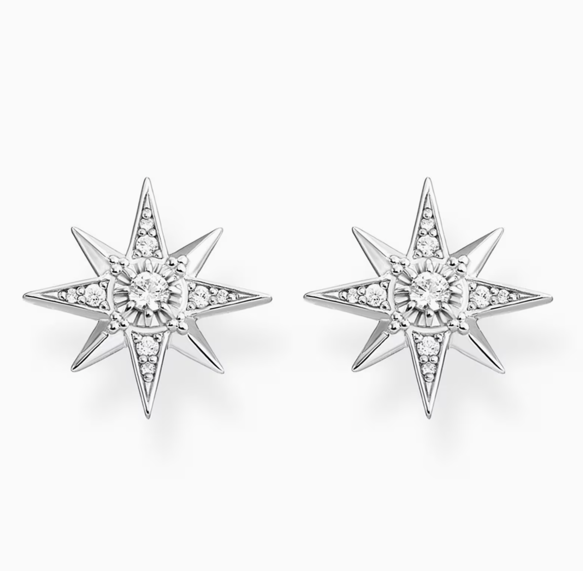 Thomas Sabo Cubic Zirconia Cosmo Star Stud Earrings