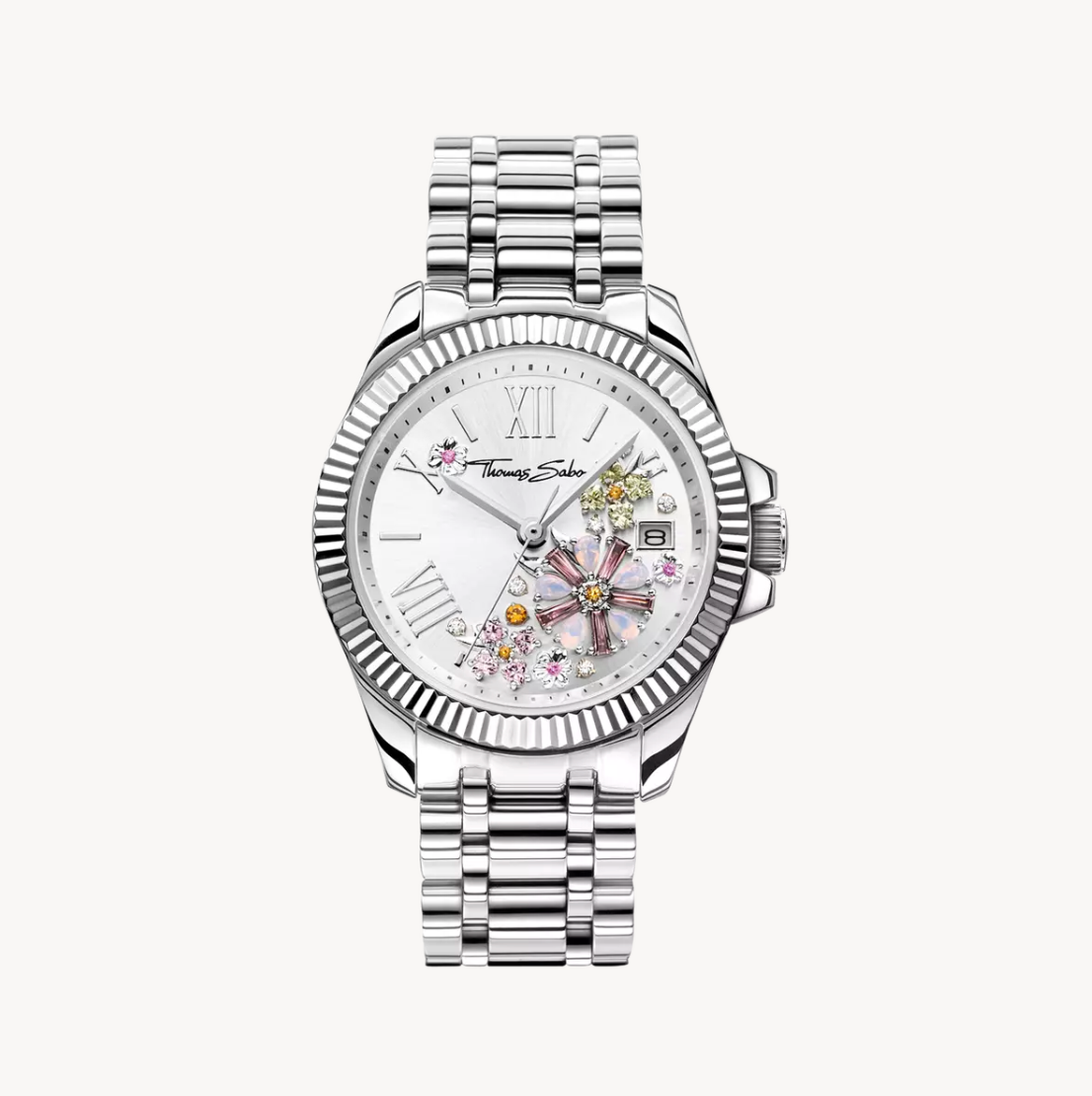 Thomas Sabo Women’s Watch Flowers from Pastel Coloured Stones