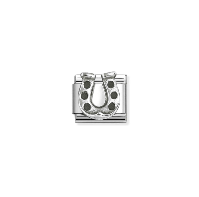 Nomination Horseshoe Sterling Silver and Stainless Steel Composable Charm