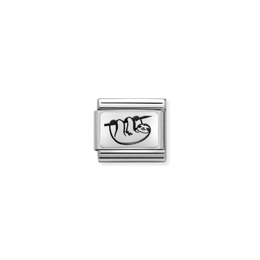 Nomination Sloth Silver and Stainless Steel Composable Charm