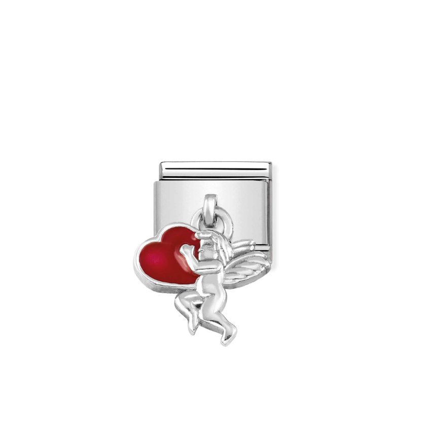 Nomination Cupid Pendant Sterling Silver and Stainless Steel Composable Charm