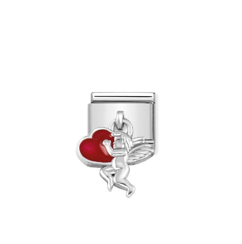 Nomination Cupid Pendant Sterling Silver and Stainless Steel Composable Charm