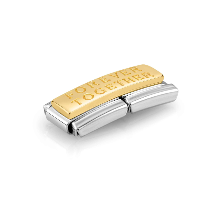 Nomination 'FOREVER TOGETHER' Double 18ct Gold and Stainless Steel Composable Charm