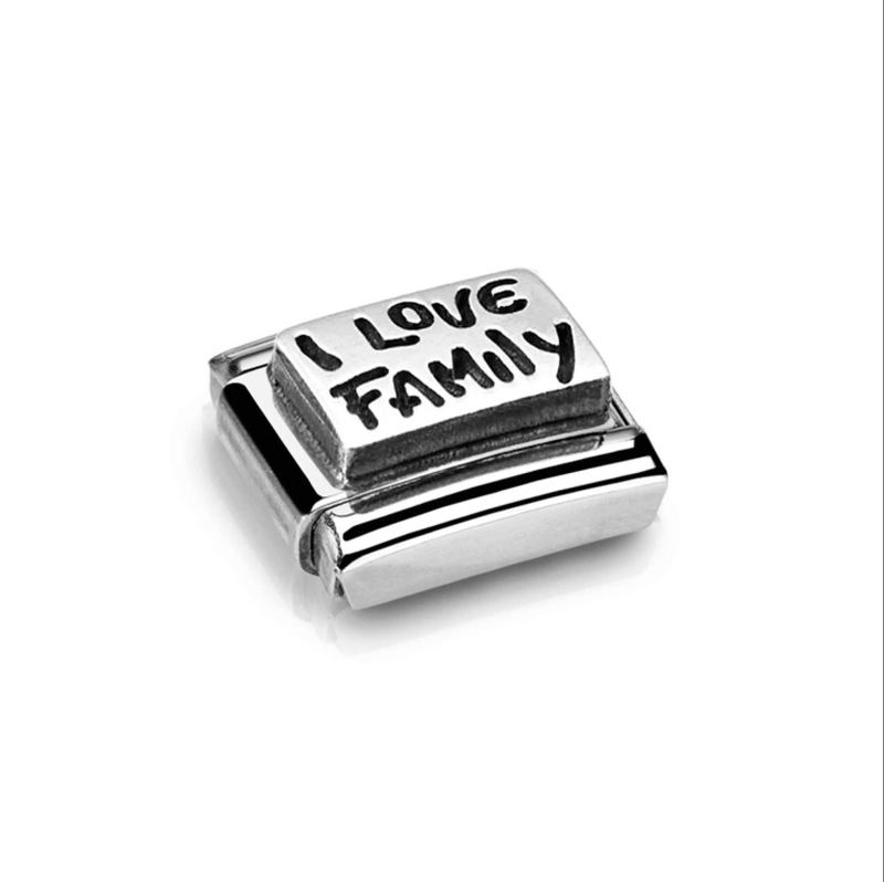 Nomination I LOVE FAMILY Sterling Silver & Stainless Steel Composable Charm