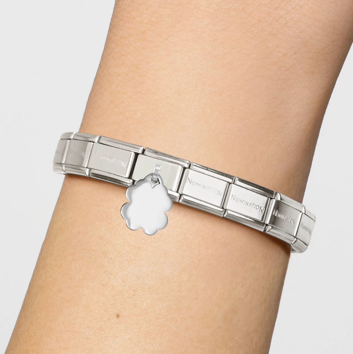 Nomination Four-leaf Clover Sterling Silver & Stainless Steel Composable Charm