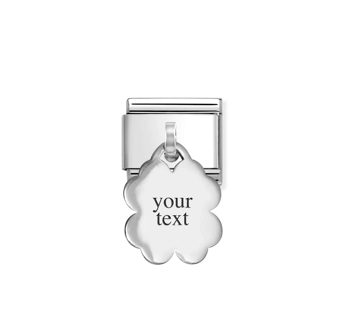Nomination Four-leaf Clover Sterling Silver & Stainless Steel Composable Charm