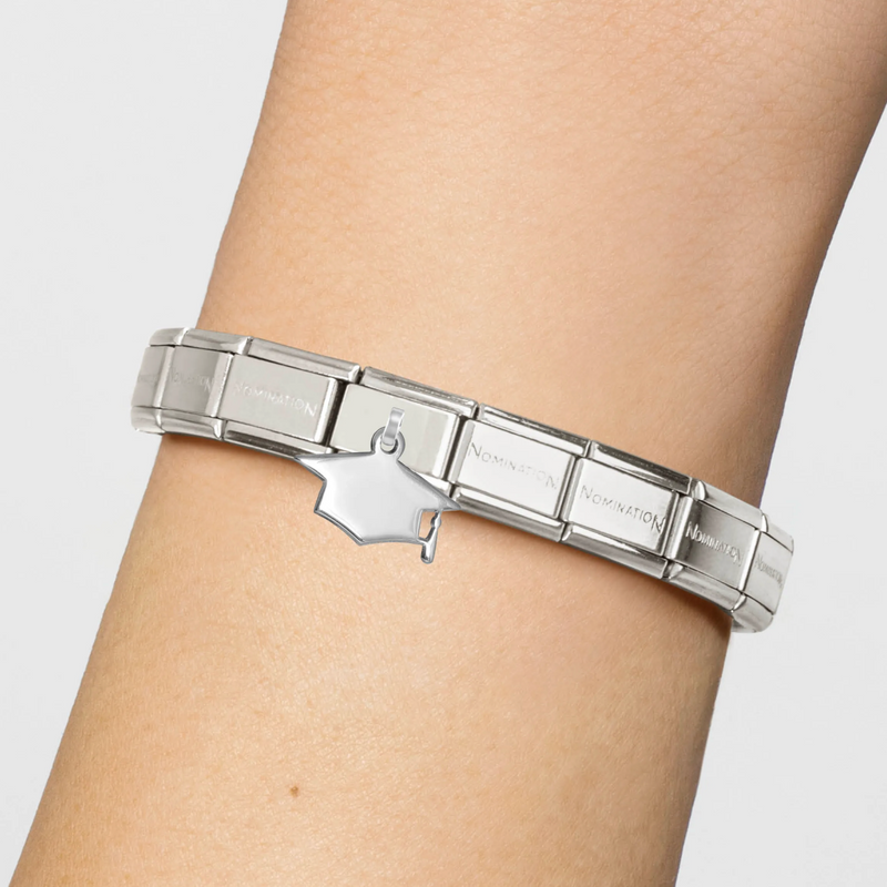 Nomination Graduation Cap Sterling Silver & Stainless Steel Composable Charm