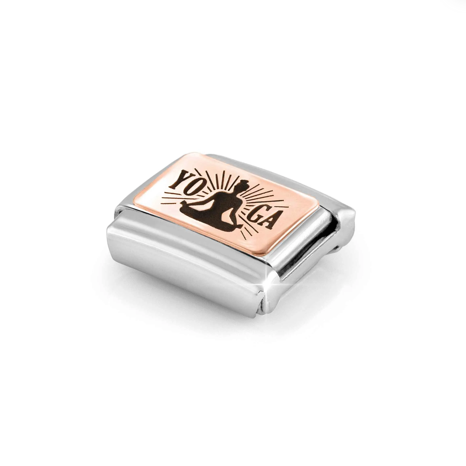 Nomination Yoga 9ct Rose Gold & Stainless Steel Composable Charm